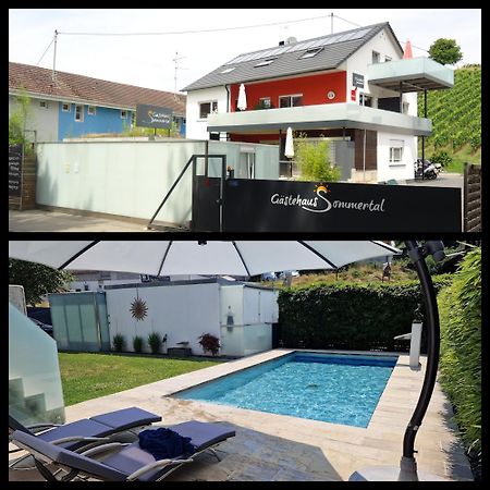 Gaestehaus Sommertal Mit Pool Im Garten, Eigener Parkplatz, 800M Zum Bodensee, 300M Zur Altstadt Meersburg Dış mekan fotoğraf